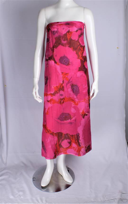 Alice & Lily 100% COTTON full length wild dark pink sarong - Style SC/WILD/PNK